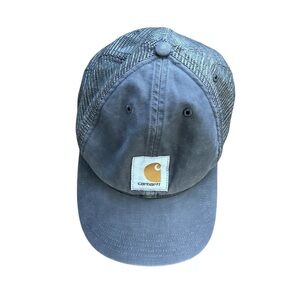 Carhartt Logo Gray Canvas Mesh Adjustable Cap